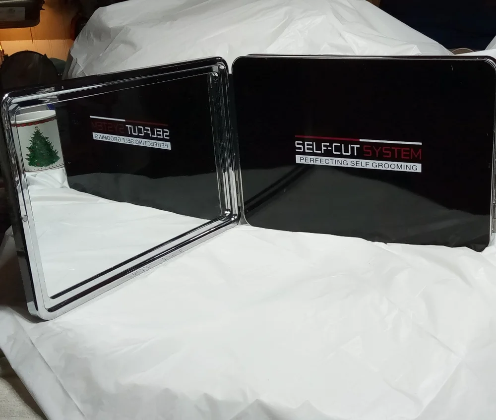 Black Lambo Self Cut System Perfecting Self Grooming 3-Way Mirror